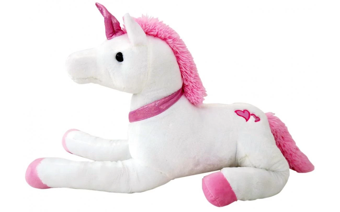 Pluche Liggende Eenhoorn 100cm 2 Pluche Liggende Eenhoorn 100cm - Afbeelding 2