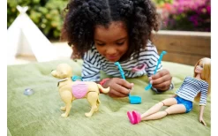 Barbie Wandelen & Trainen Puppy -Stijlvolle Speelgoed Winkel 01243154 005.ed2fa550