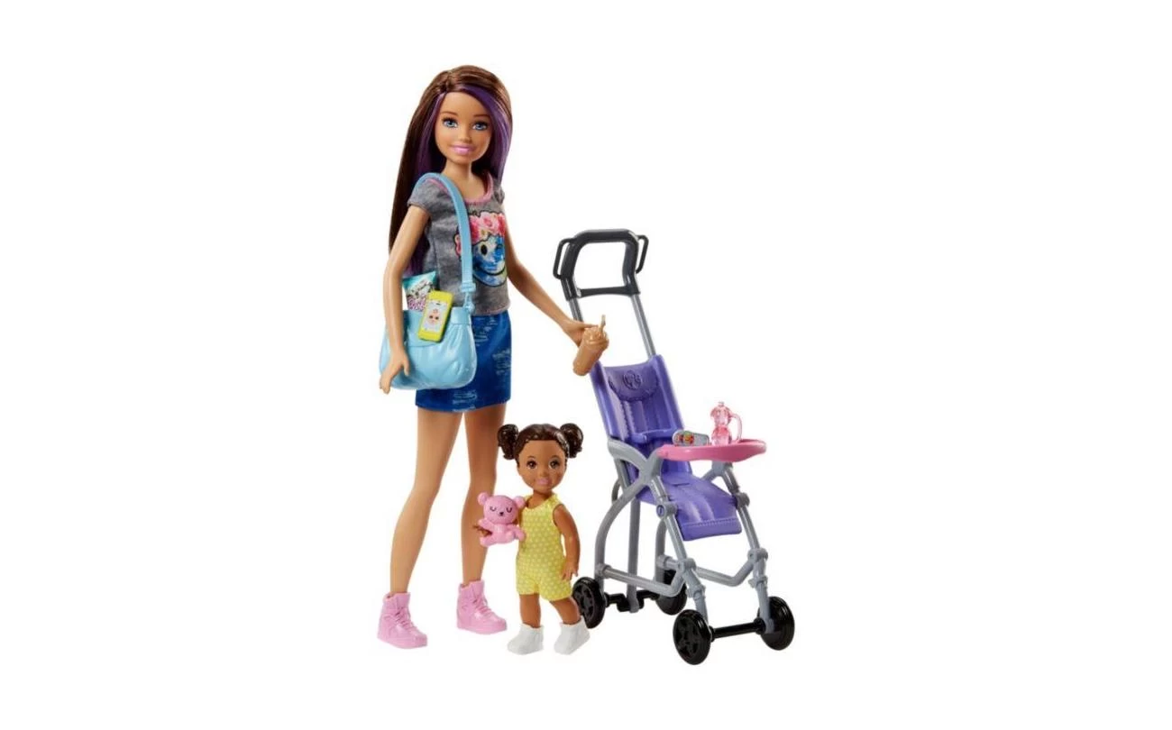 Barbie Babysitter Speelset Met Poppen 3 Barbie Babysitter Speelset Met Poppen - Afbeelding 3