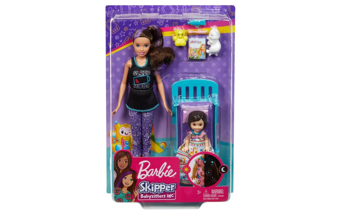 Barbie Babysitter Speelset Met Poppen 4 Barbie Babysitter Speelset Met Poppen - Afbeelding 4