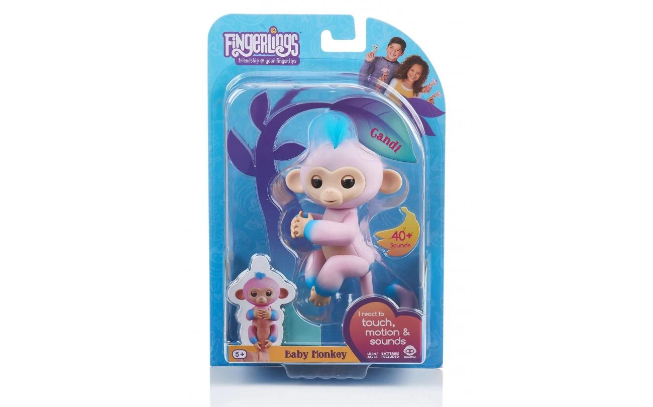 Fingerlings Candi Roze Baby Aapje 1 Fingerlings Candi Roze Baby Aapje