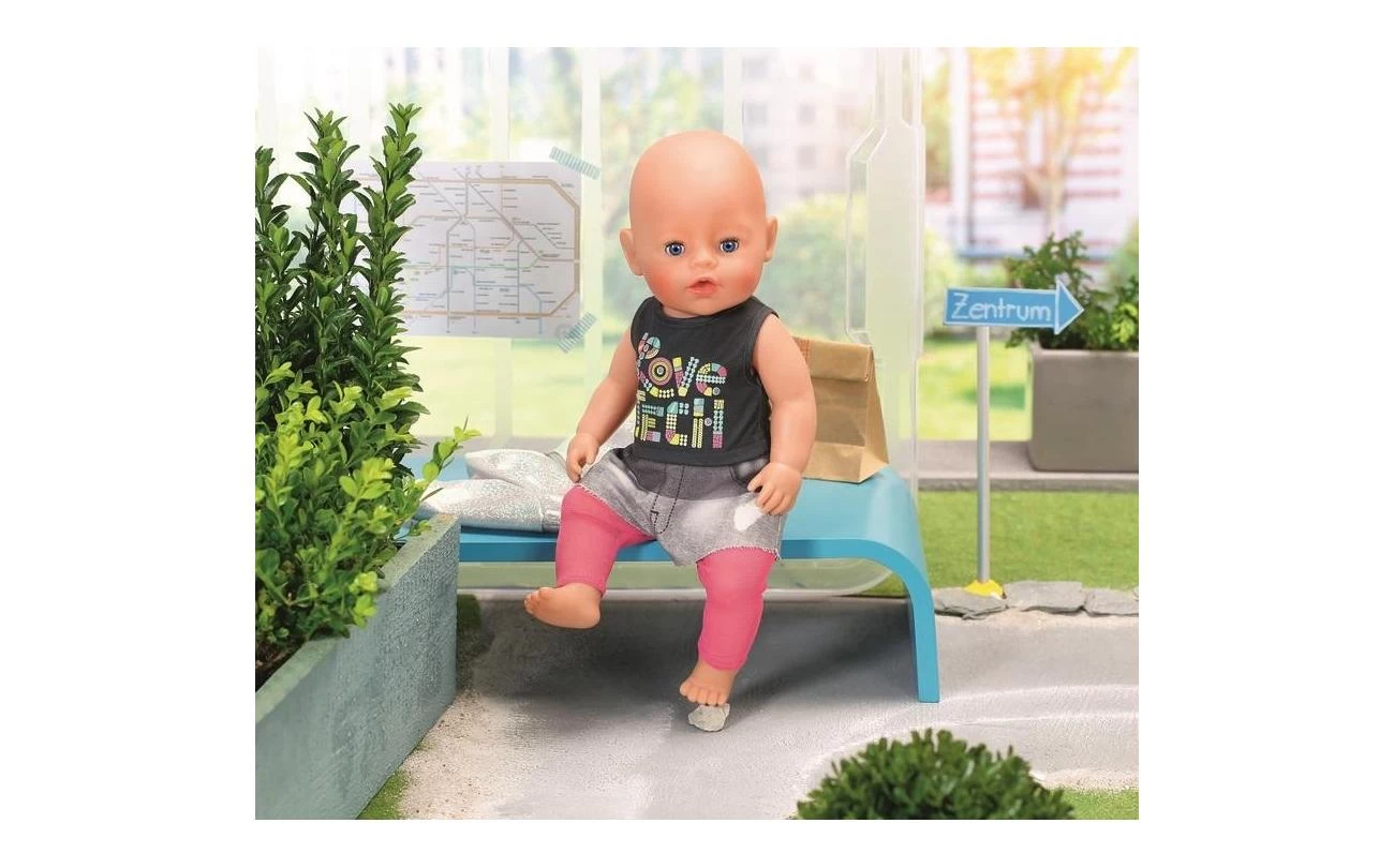 Zapf Creation City Outfit Met Glitterjas Voor Baby Born 3 Zapf Creation City Outfit Met Glitterjas Voor Baby Born - Afbeelding 3