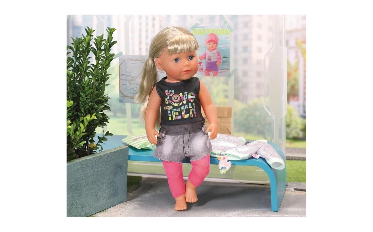 Zapf Creation City Outfit Met Glitterjas Voor Baby Born 4 Zapf Creation City Outfit Met Glitterjas Voor Baby Born - Afbeelding 4