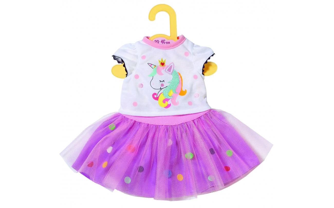 Zapf Creation Dolly Moda Eenhoornshirt Met Tutu Voor 38-46cm Poppen 1 Zapf Creation Dolly Moda Eenhoornshirt Met Tutu Voor 38-46cm Poppen