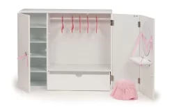 Our Generation Houten Kleerkast Met 5 Hangers