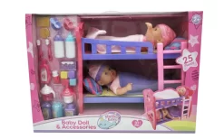 Bedtime Stapelbed Met 2 Babypoppen En Accessoires -Stijlvolle Speelgoed Winkel 01531862 002.0788014c