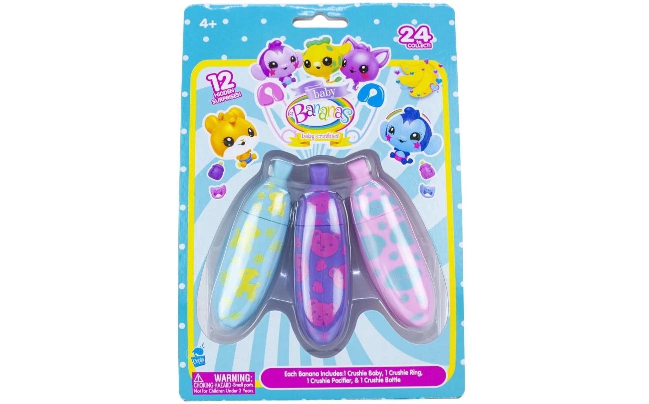 Bananas Verrassing - Tros Van 3 Bananen Blauw, Paars En Roze 1 Bananas Verrassing - Tros Van 3 Bananen Blauw, Paars En Roze