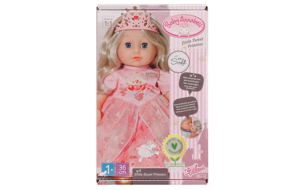 Zapf Creation Baby Annabell Little Sweet Princess 36cm 1 Zapf Creation Baby Annabell Little Sweet Princess 36cm