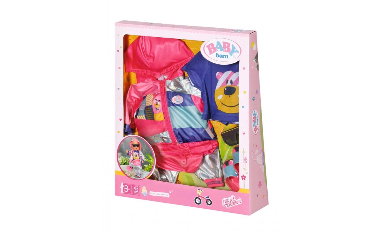 Zapf Creation BABY Born Deluxe Fietseroutfit 43cm 2 Zapf Creation BABY Born Deluxe Fietseroutfit 43cm - Afbeelding 2