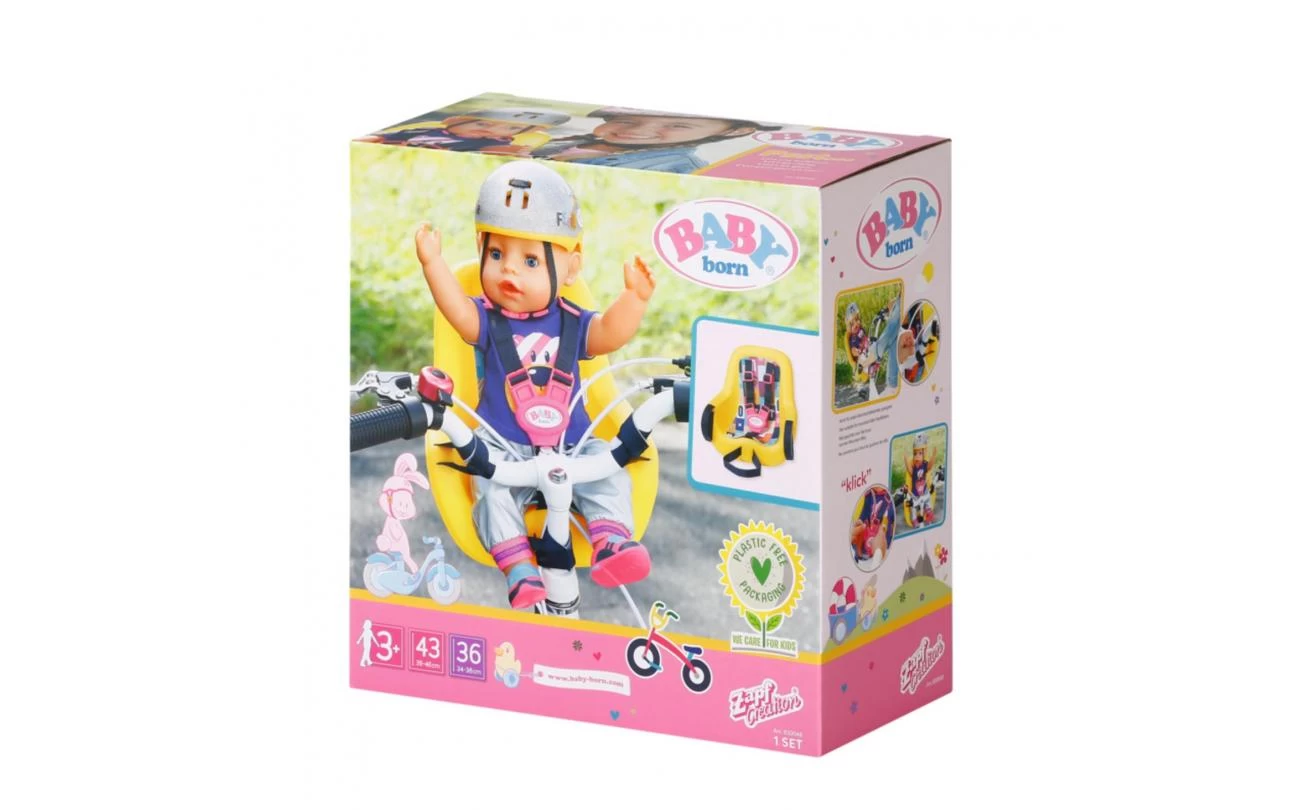 Zapf Creation BABY Born Fietsstoeltje 43cm 2 Zapf Creation BABY Born Fietsstoeltje 43cm - Afbeelding 2