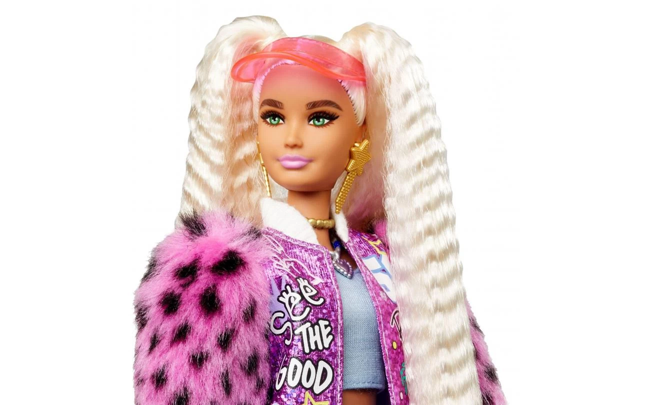 Barbie EXTRA - Blonde Pigtails Pop Met Diertje 4 Barbie EXTRA - Blonde Pigtails Pop Met Diertje - Afbeelding 4