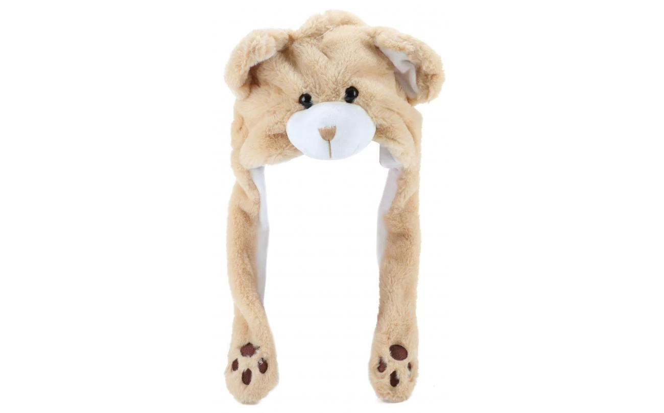 Fluffy Flapper Hat Dierenmuts Met Bewegende Oren 1 Fluffy Flapper Hat Dierenmuts Met Bewegende Oren