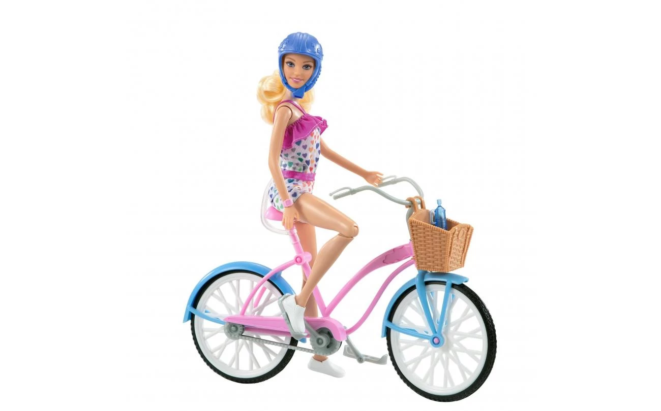 Barbie Met Fiets 3 Barbie Met Fiets - Afbeelding 3
