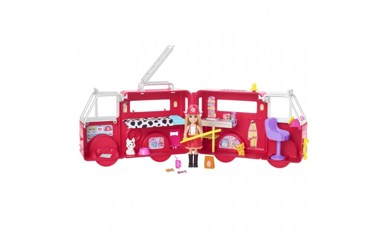 Barbie Chelsea En Haar Brandweerauto 2 Barbie Chelsea En Haar Brandweerauto - Afbeelding 2