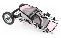 Bayer Duo Tweelingpoppenjogger Grijs/roze -Stijlvolle Speelgoed Winkel 01662955 003.c3208d37