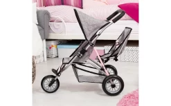 Bayer Duo Tweelingpoppenjogger Grijs/roze -Stijlvolle Speelgoed Winkel 01662955 004.c06ab985