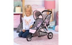 Bayer Duo Tweelingpoppenjogger Grijs/roze -Stijlvolle Speelgoed Winkel 01662955 006.d06274c3