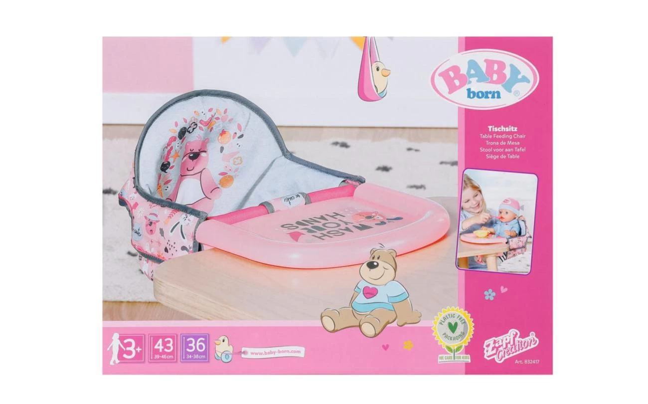 Zapf Creation Baby Born Tafeleetstoeltje 2 Zapf Creation Baby Born Tafeleetstoeltje - Afbeelding 2