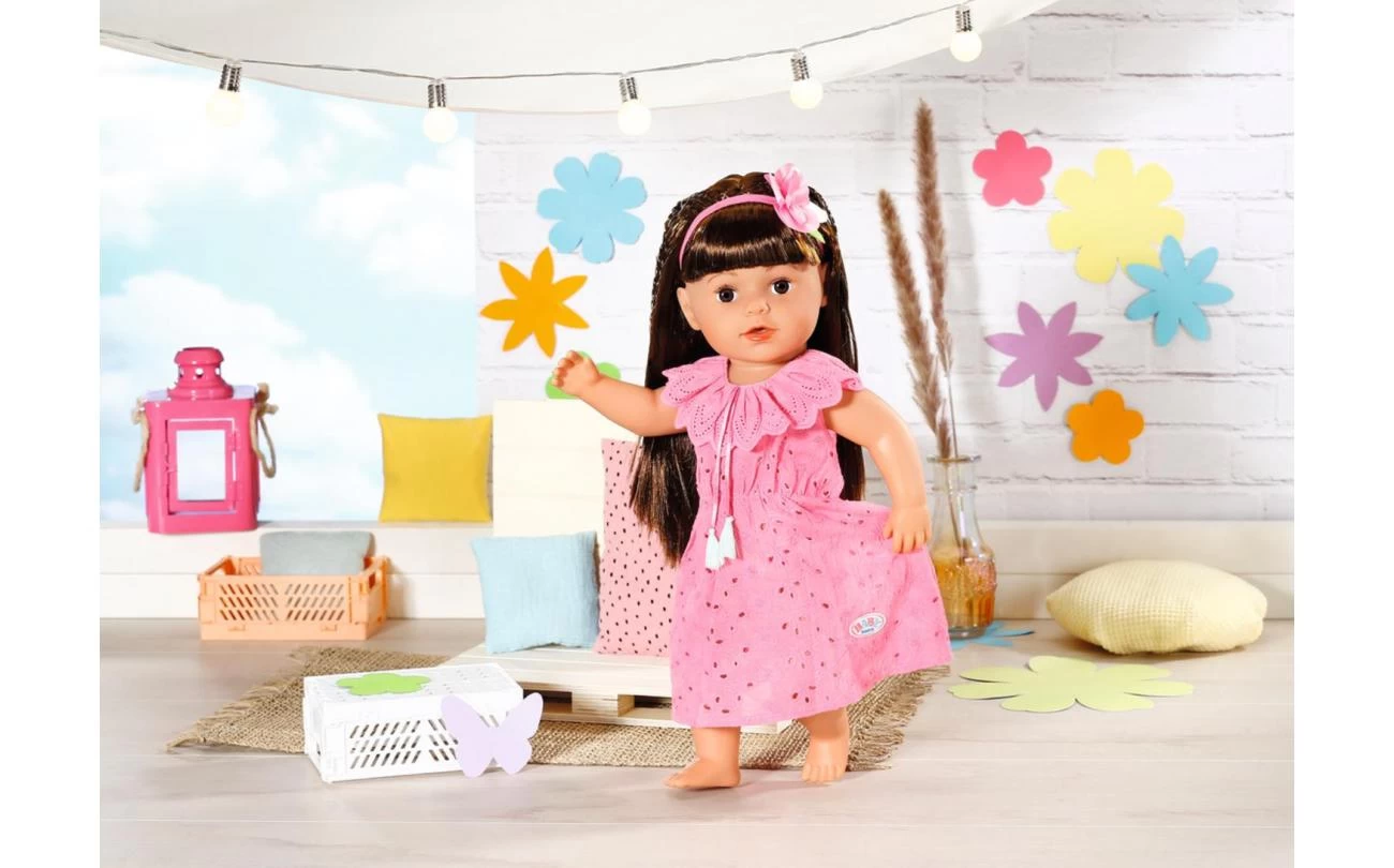 Zapf Creation Baby Born Trendy Bloemenjurk 43cm 2 Zapf Creation Baby Born Trendy Bloemenjurk 43cm - Afbeelding 2