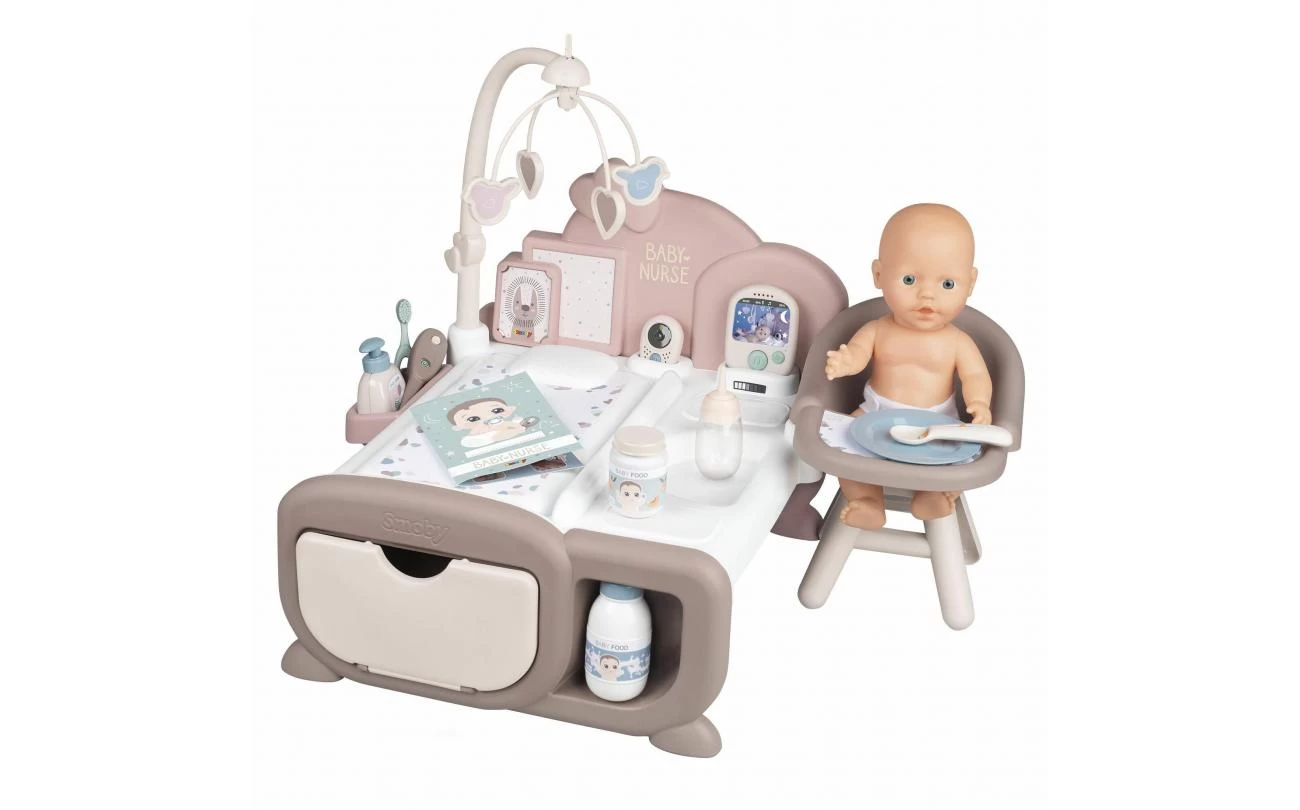 Smoby Baby Nurse Elektronische Poppenkamer Met Pop 2 Smoby Baby Nurse Elektronische Poppenkamer Met Pop - Afbeelding 2