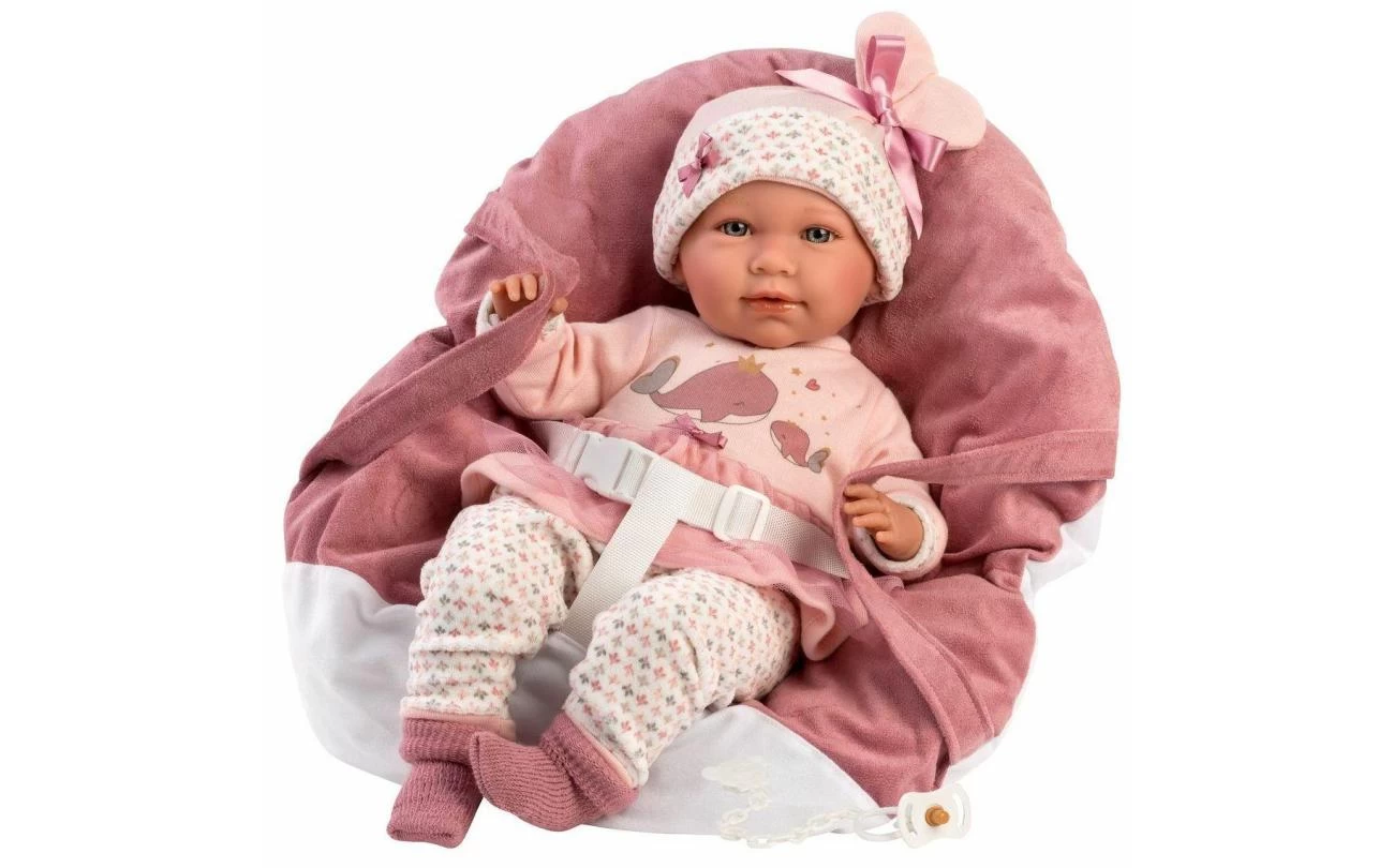 LLORENS Mimi 42cm Met Draagstoel Roze 1 LLORENS Mimi 42cm Met Draagstoel Roze