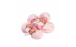 LLORENS Pop 35cm Op Roze Kussen Met Vlinder