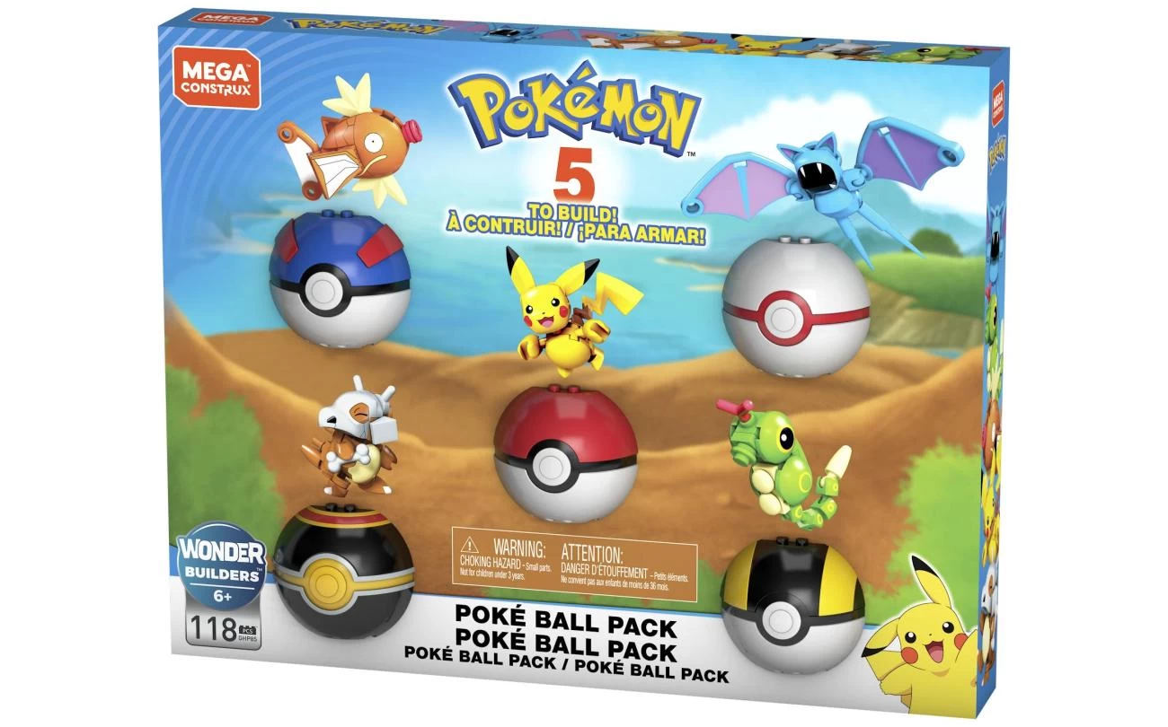 Mega Bloks MEGA Pokemon Pokemon Poké Ball Pack 2 Mega Bloks MEGA Pokemon Pokemon Poké Ball Pack - Afbeelding 2